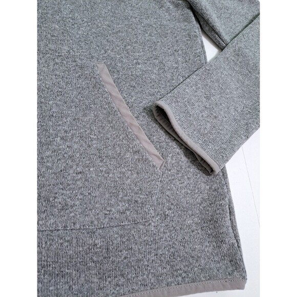 J Crew Men's Small Gray Mock Neck Pouch Fleece Pullover Zip Sweater Grey - Picture 3 of 10